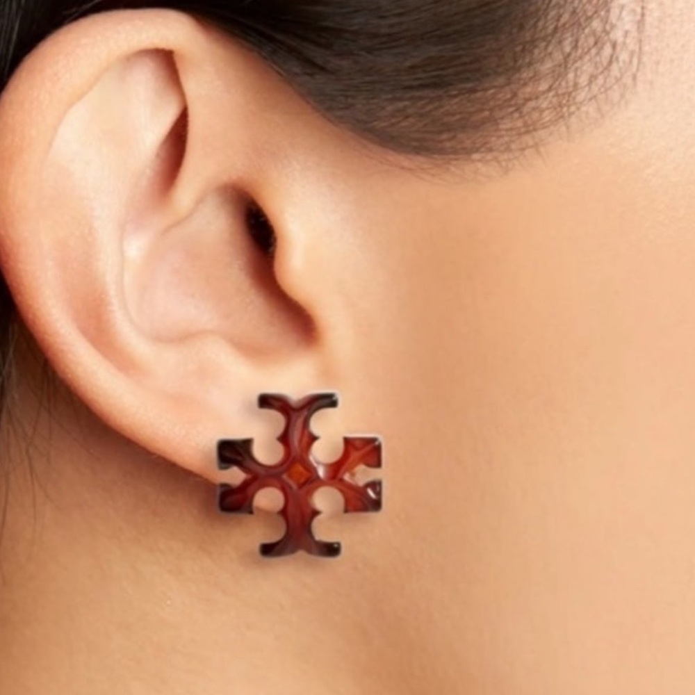 Tory Burch Roxanne Earrings Tortoise